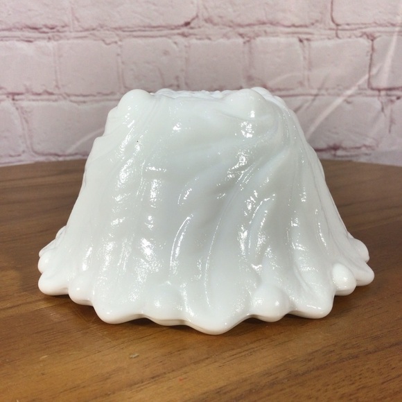 Vintage Milk Glass Taper Candle Holder - Picture 4 of 5